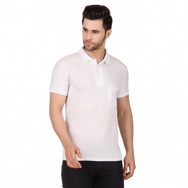 Polo T Shirt For Men White uploaded by Urban Rod on 5/14/2023