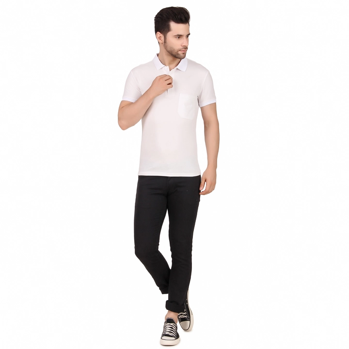 Polo T Shirt For Men White uploaded by Urban Rod on 5/14/2023