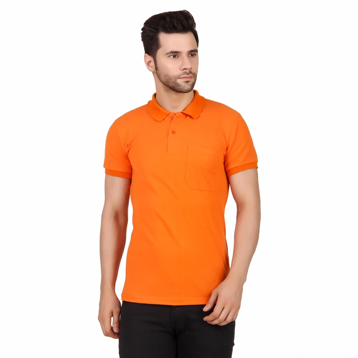 Polo T Shirt For Men Orange uploaded by Urban Rod on 5/14/2023