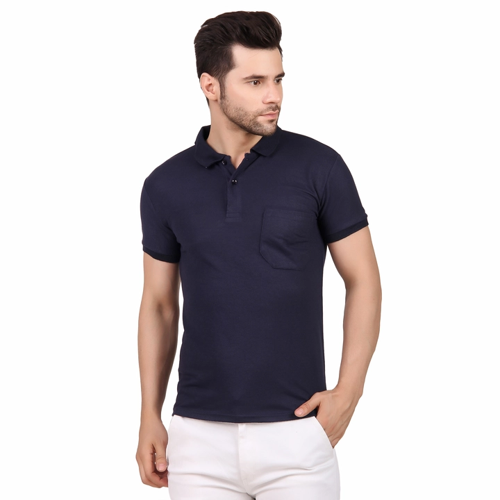Polo T Shirt For Men Navy Blue uploaded by Urban Rod on 5/14/2023