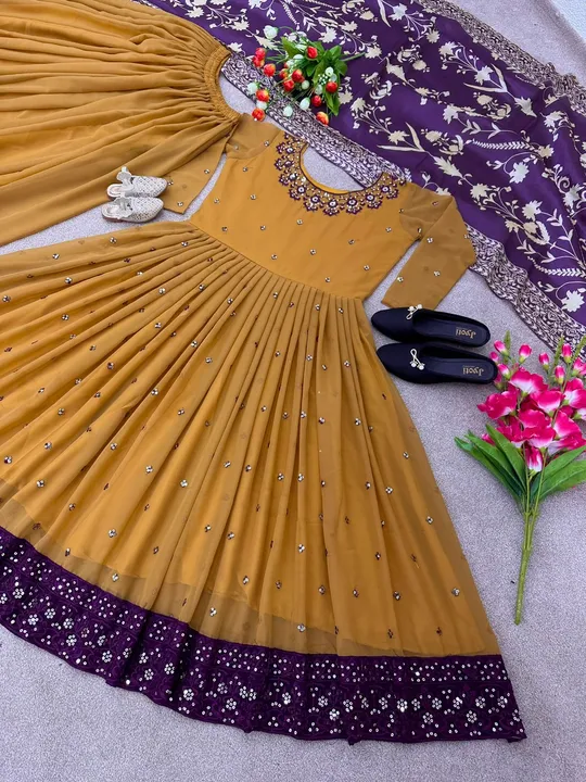 Top plazoo dupatta  uploaded by Villa outfit on 5/14/2023