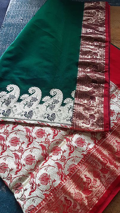 Satin silk saree uploaded by Ansari  Textiles on 7/13/2020