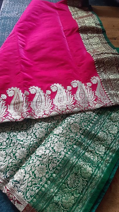 Satin silk saree uploaded by Ansari  Textiles on 7/13/2020