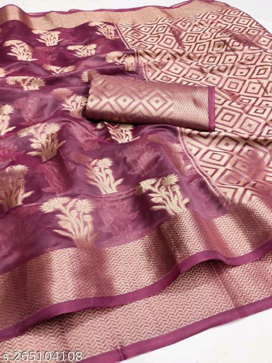 Organza Banarasi silk saree  uploaded by business on 5/14/2023