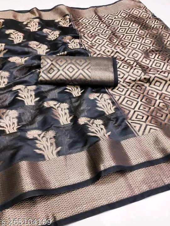 Organza Banarasi silk saree  uploaded by Krisha Enterprise on 5/14/2023