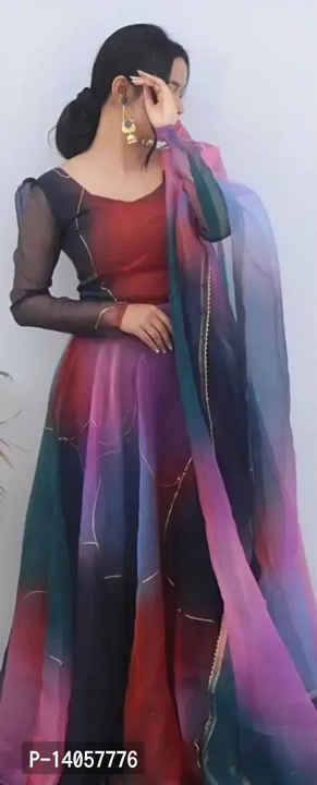 Fancy Multicolour Gown uploaded by Udaan on 5/14/2023