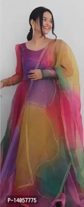 Fancy Multicolour Gown uploaded by Udaan on 5/14/2023