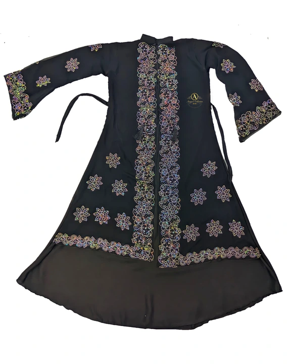 Burkha nida fabric beautiful Abaya kt stone work Islamic dress uploaded by business on 5/14/2023