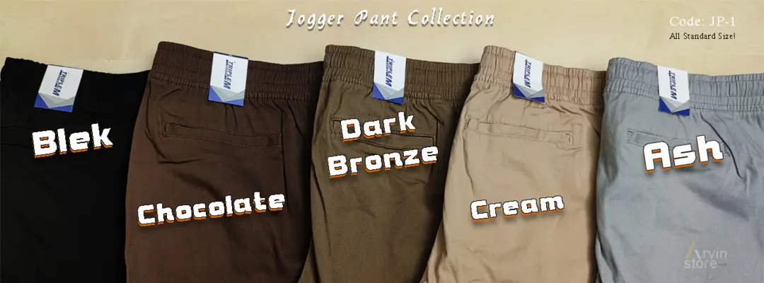 Post image High Quality Jogger Pants Collection ( In Stock)
Code: JP-01 ( 5 Colours )

#Stretchable 
#Cotton
#All Standard Size ( 34-36 )
#Good Stitching

#JoggerPants #Jogger #JoggerPant