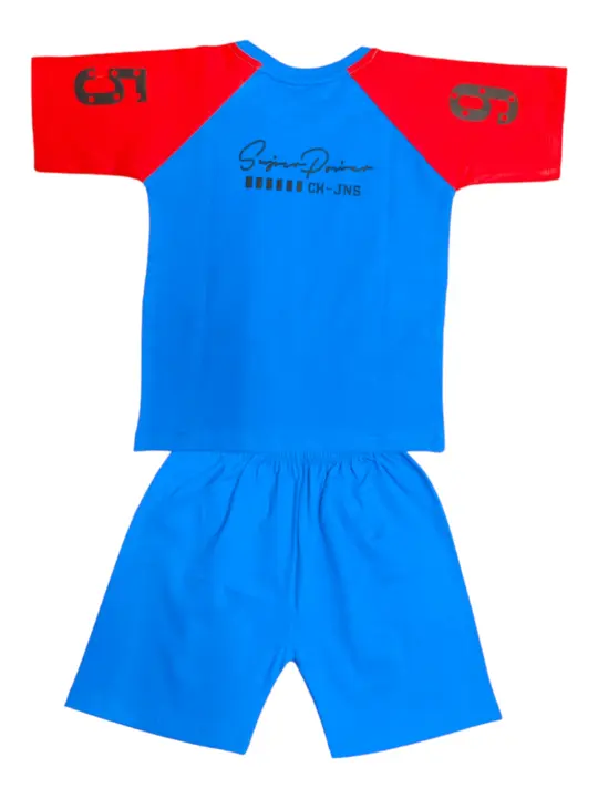 Boys Casual T Shirt Pant Combo Set (Blue) uploaded by Supr on 5/14/2023