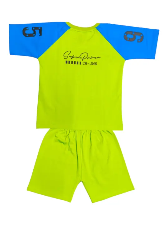 Boys Casual T Shirt Pant Combo Set (Green) uploaded by Supr on 5/14/2023