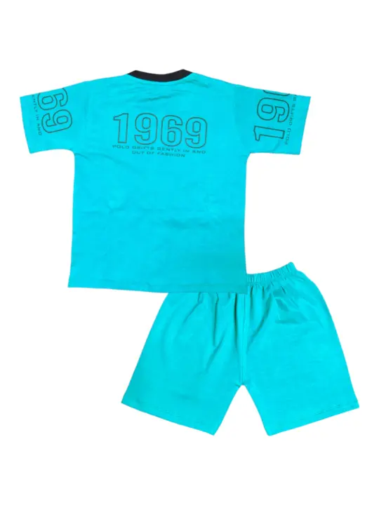 Boys Casual T Shirt Pant Combo Set (Seagreen) uploaded by Supr on 5/14/2023