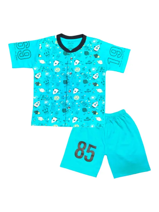Boys Casual T Shirt Pant Combo Set (Seagreen) uploaded by business on 5/14/2023