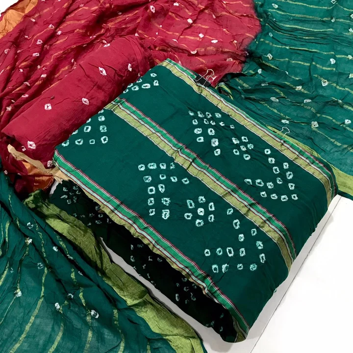 Bandhej Dress Material  uploaded by Jineshwar fashion on 5/14/2023