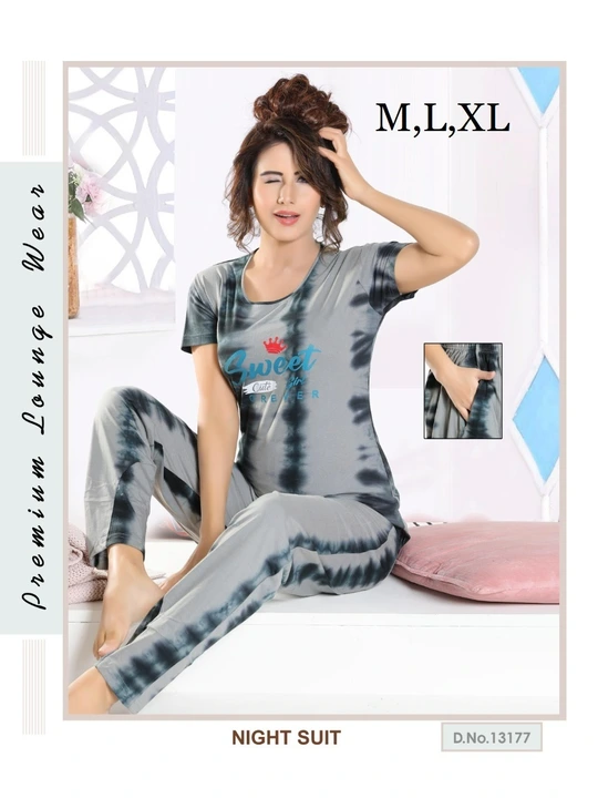 *🌼 Mermaid NIGHT SUIT COLLECTION 🌼*

*Top :* Pure Hosiery Cotton.
*Bottom :* Mill Printed Imported uploaded by Divya Fashion on 5/15/2023