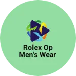 Business logo of Rolex op men's wear