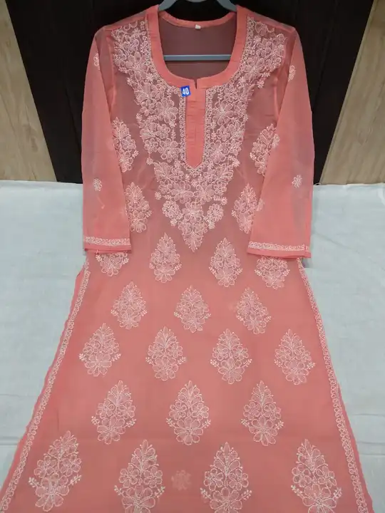 Lucknawi kurtis uploaded by Gazzy collection on 5/15/2023