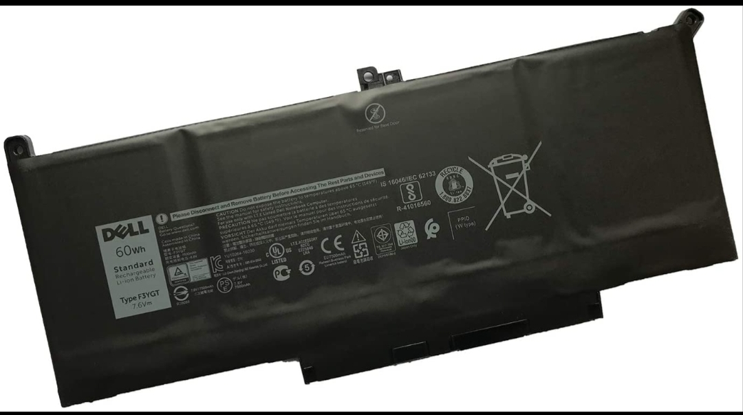 Dell original battery -F3YGT-60 whr - 4 cell  for latitude  14 -7480 / 7490 uploaded by Samrat technologies on 6/3/2024