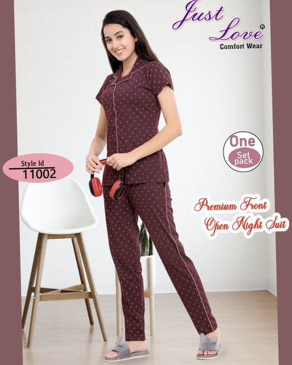 FRONT OPEN NIGHT SUIT uploaded by RIDHI SIDHI COLLECTION on 5/28/2024