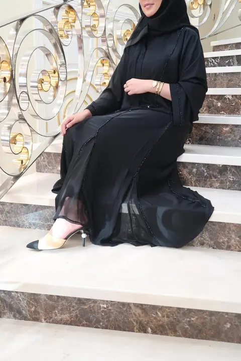 Imported nida fabric abaya  uploaded by Abaya, hijab , scarf , fancy abaya, on 5/15/2023