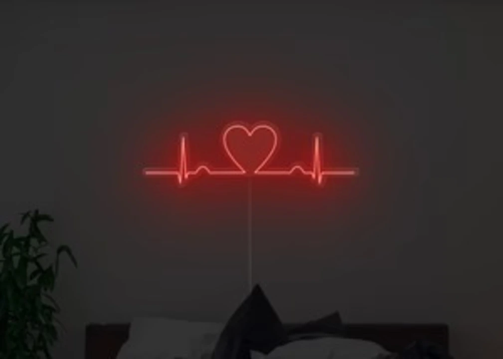 Heartbeat Neon sign for occasions or decoration items  uploaded by Shyam enterprises on 5/15/2023