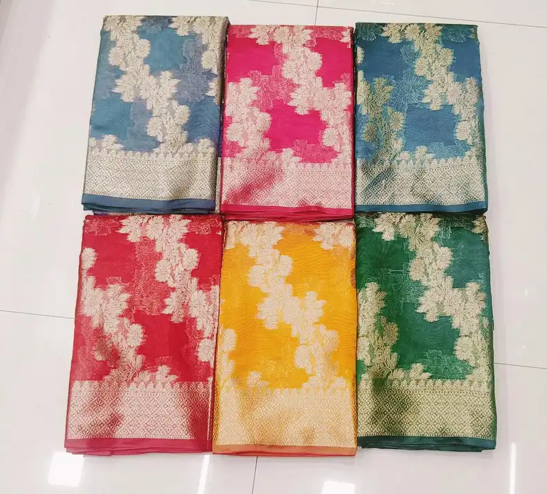 Organja silk saree 150 pic uploaded by My saree collection on 5/15/2023