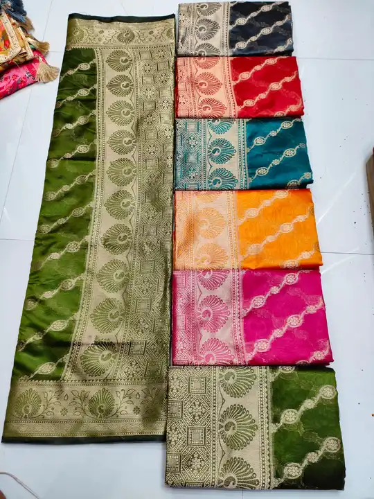 Organja silk saree 150 pic uploaded by My saree collection on 5/15/2023