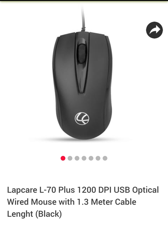 LAPCARE MOUSE WIRED - L 70+ uploaded by Samrat technologies on 5/15/2023