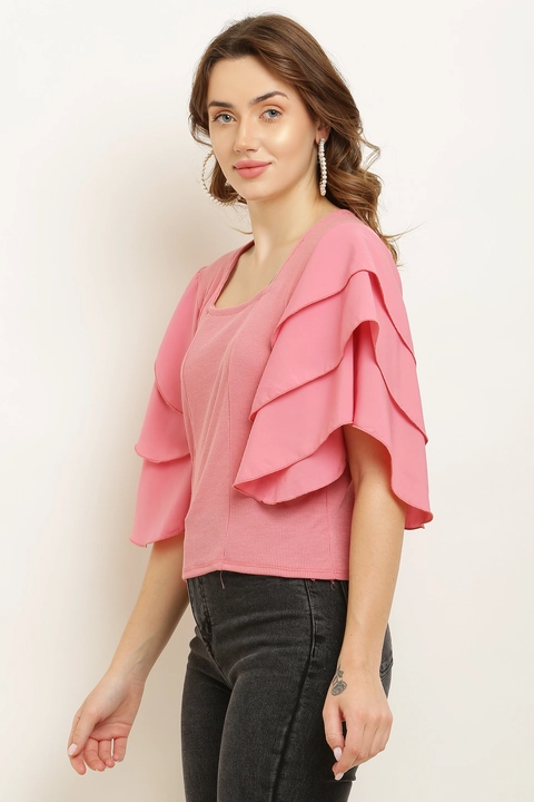 Puff sleeve top for women  uploaded by Goldi enterprises on 5/15/2023