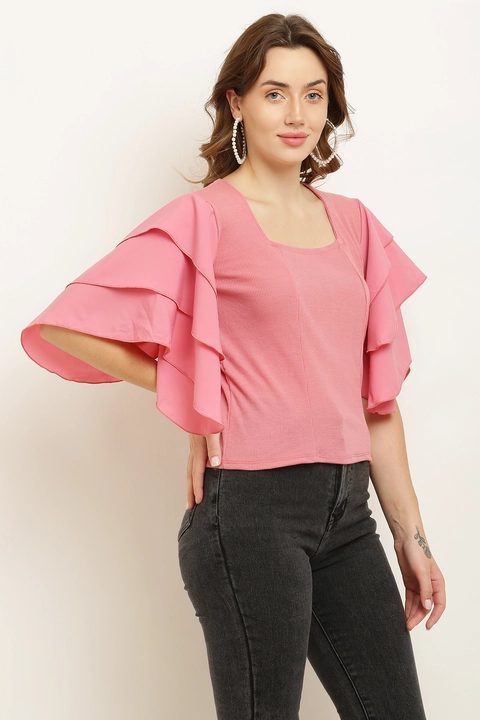 Puff sleeve top for women  uploaded by Goldi enterprises on 5/15/2023
