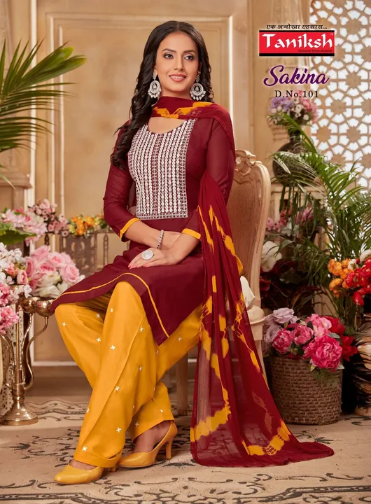 NAIRA CUT SUITS
PER DESIGN 4 COLOR SET
SIZE OPTION

RATE 1099/- uploaded by Roza Fabrics on 5/15/2023