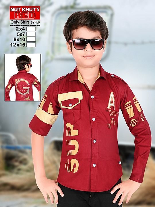 Boys Shirt (2 years to 10 years) uploaded by NUTKHUT HOSIERY on 7/13/2020