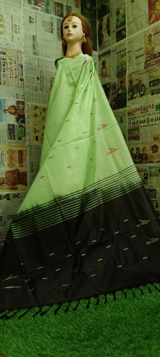 Banana pith sarees or vazhainaarpattu  uploaded by business on 5/15/2023