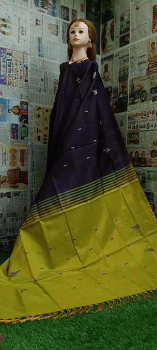 Banana pith sarees or vazhainaarpattu  uploaded by Yazhi sarees on 5/15/2023