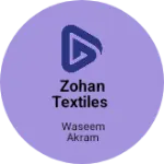 Business logo of Zohan textiles