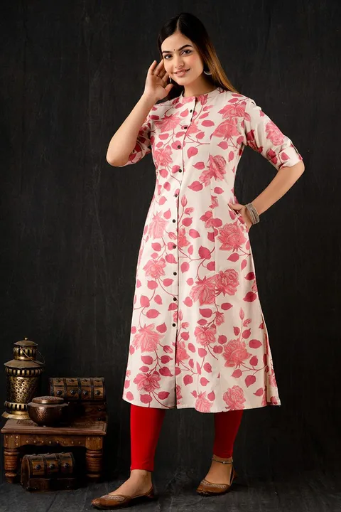 Cotton flax kurti  uploaded by business on 5/15/2023