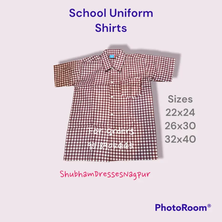 School uniforms shirts uploaded by Shubham Dresses on 5/15/2023
