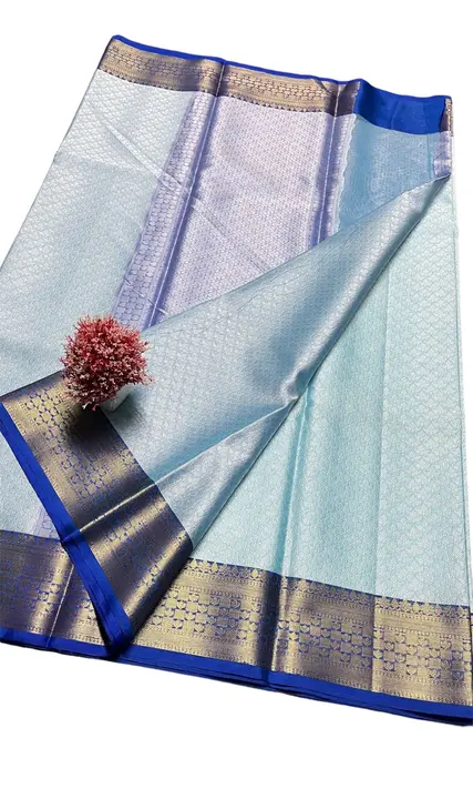 Banarasi brocade kora muslin sari very low price uploaded by business on 5/15/2023