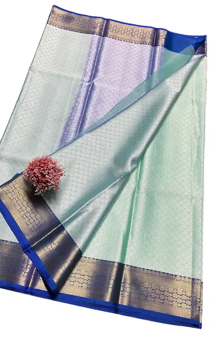 Banarasi brocade kora muslin sari very low price uploaded by Zoya silk on 5/15/2023