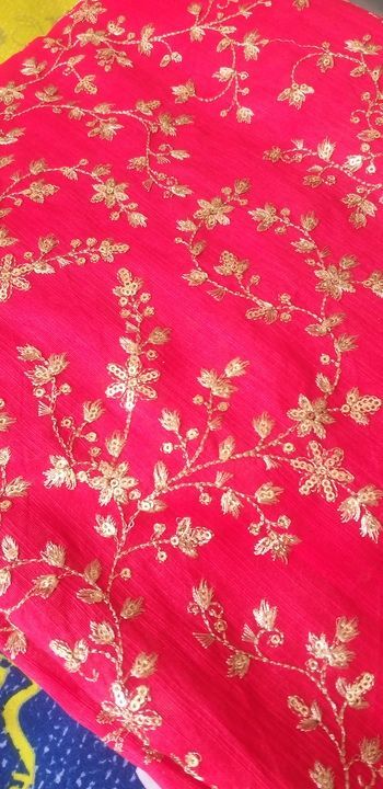 Pure zal work material for bridal ghagra uploaded by Meeraya'z creation  on 3/10/2021