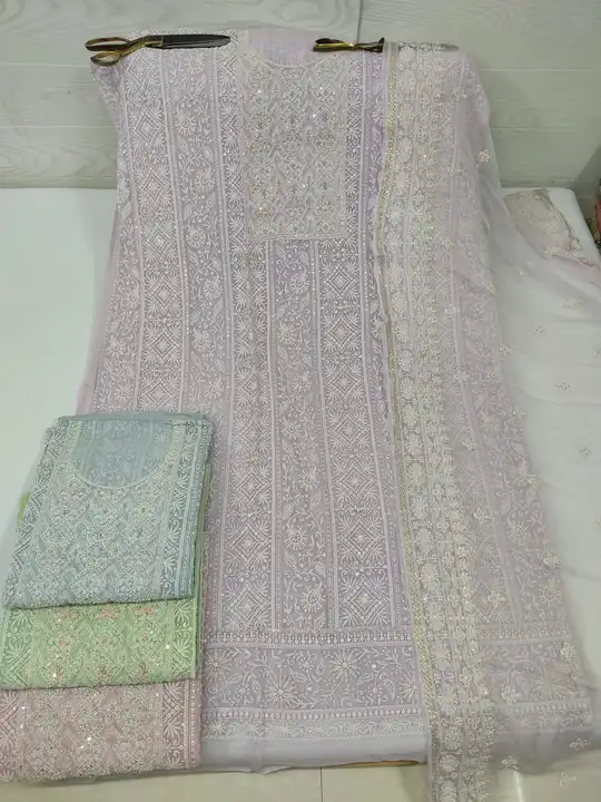 Chikankari collection  uploaded by M.U. Textiles  on 5/15/2023