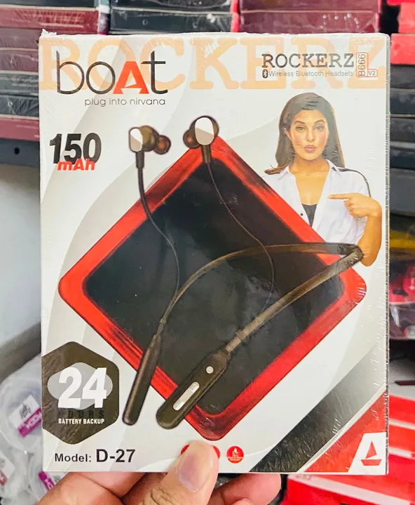 Boat D-27 Wireless Bluetooth Neckband  uploaded by Heartium®️ Company on 5/15/2023