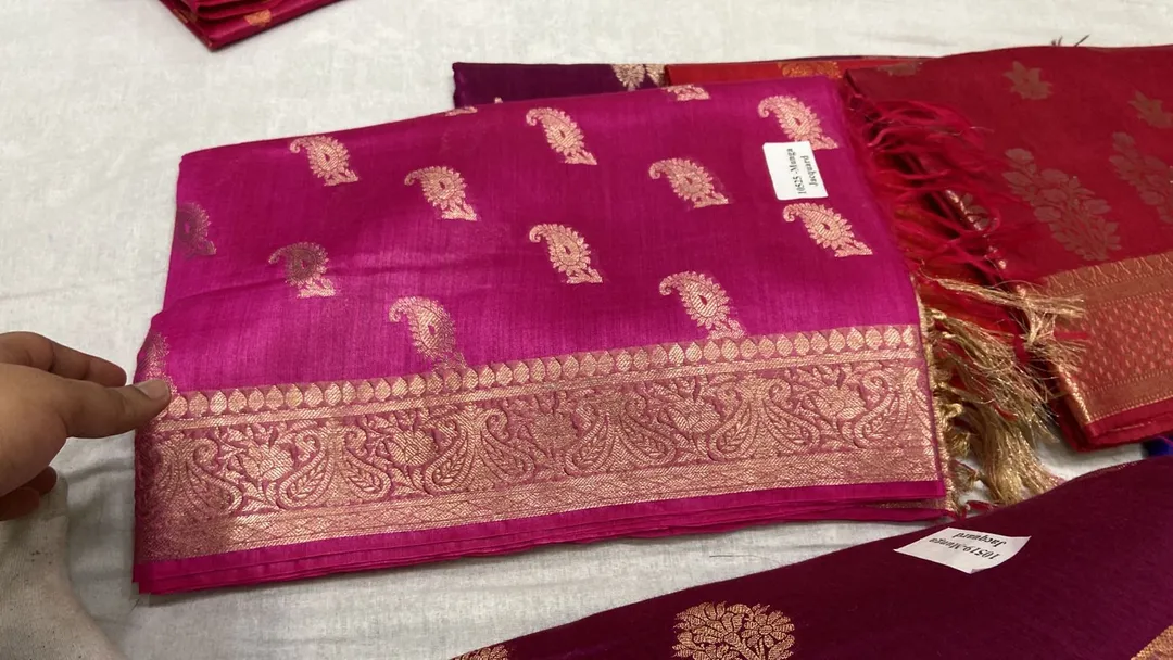 Moonga Saree uploaded by Banarasi Silk Manufacturer  on 5/15/2023