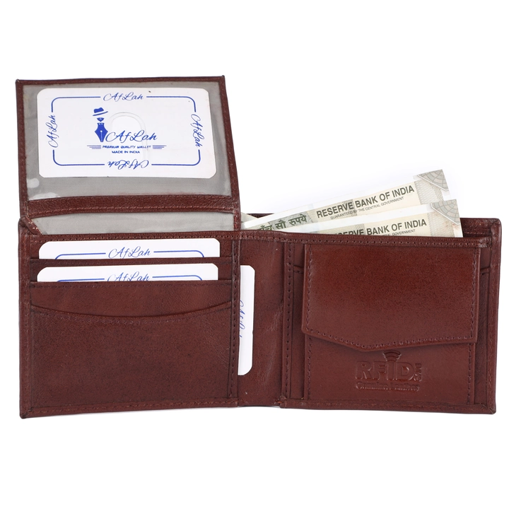 Genuine leather wallets for men rfid projected  uploaded by As leather on 5/15/2023