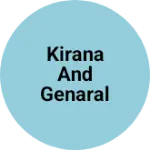 Business logo of Kirana and genaral