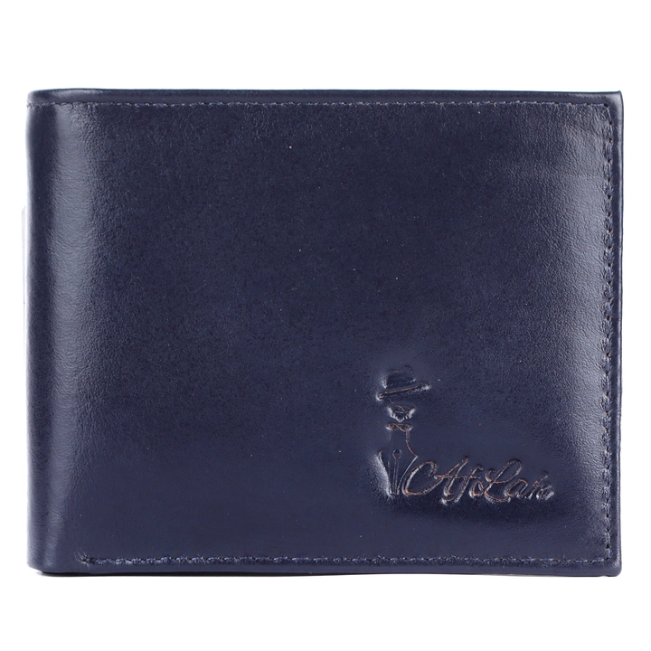 Navy blue leather wallet uploaded by As leather on 5/15/2023