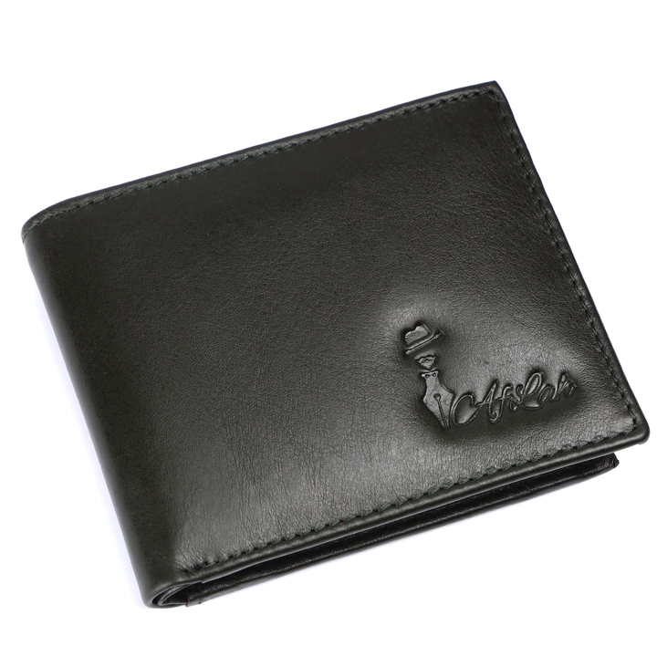 Green genuine leather wallet for men wallets  uploaded by As leather on 5/15/2023