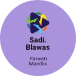 Business logo of Sadi. Blawas