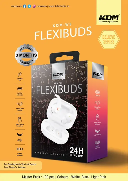 KDM FLEXIBUDS🔥🔥👍 uploaded by ANUSHREE MOBILE & accessorie on 5/15/2023