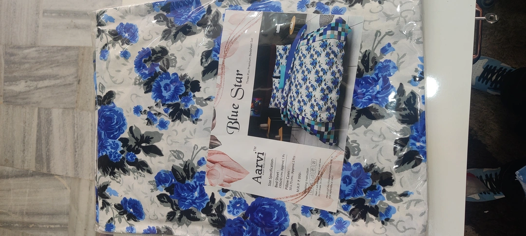 Glace cotton bedsheet  uploaded by Rishabh handloom House on 5/15/2023